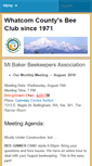 Mobile Screenshot of mtbakerbeekeepers.org